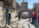 ریزش آوار در آخماقیه تبریز