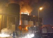 علت آتش سوزی در کارخانه تصفیه روغن در آذرشهر اعلام شد
