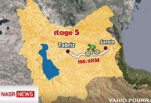 رقابت ۶۹ رکابزن در مرحله آخر سی و چهارمین دوره تور بین المللی ایران- آذربایجان