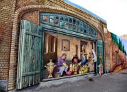 نقاشی دیواری بازار سماورسازان در مجاورت این بازار تاریخی تکمیل شد
