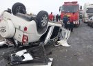 سانحه رانندگی در اتوبان تبریز- زنجان ۲ کشته برجا گذاشت