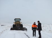 برف راه ارتباطی ۱۳۰ روستای بستان آباد را بست