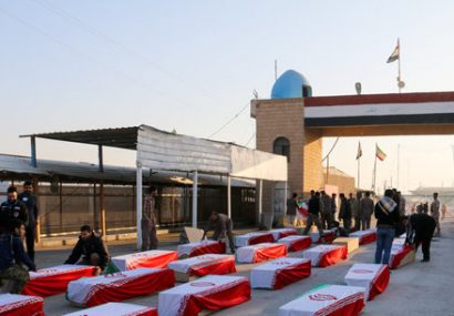 پیکر پاک ۳۵ شهید دفاع مقدس به وطن بازگشت